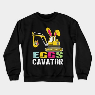 eggscavator Egg Hunt Easter Crewneck Sweatshirt